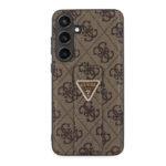 Coque Guess Grip Stand 4G Triangle Strass pour Samsung Galaxy S24 - Brown – Image 2