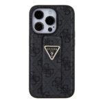 Coque Guess Grip Stand 4G Triangle Strass pour iPhone 15 Pro Max - Black – Image 5
