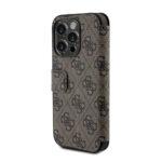 Étui portefeuille à rabat Guess Book 4G pour iPhone 15 Pro - Brown – Image 4