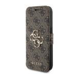 Étui portefeuille à rabat Guess Book 4G pour iPhone 15 Pro Max - Brown – Image 6