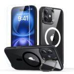 Coque + verre trempé ESR Classic Hybrid HaloLock Kickstand pour iPhone 16 Plus - Clear Black