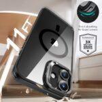 Coque + verre trempé ESR Classic Hybrid HaloLock Kickstand pour iPhone 16 Plus - Clear Black – Image 3