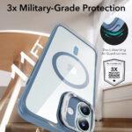 Coque MagSafe ESR Classic Hybrid HaloLock Kickstand pour iPhone 16 - Clear Blue – Image 4