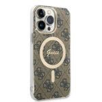 Coque Guess IML 4G MagSafe pour iPhone 15 Pro - Brown – Image 3