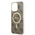 Coque Guess IML 4G MagSafe pour iPhone 15 Pro Max - Brown – Image 4