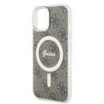 Coque Guess IML 4G MagSafe pour iPhone 15 Plus - Brown – Image 4