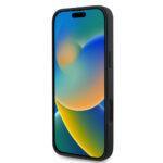 Coque Guess Grained Gold Ring MagSafe pour iPhone 16 Plus - Black – Image 2