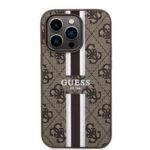 Coque Guess Hardcase 4G Printed Stripes MagSafe pour iPhone 15 Pro Max - Brown – Image 2