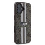 Coque Guess Hardcase 4G Printed Stripes MagSafe pour iPhone 16 - Brown – Image 4