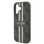 Coque Guess Hardcase 4G Printed Stripes MagSafe pour iPhone 16 Plus - Brown – Image 5
