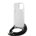 Coque Guess Crossbody Cord 4G Print avec cordon pour iPhone 15 Pro Max - Black – Image 6