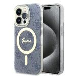 Coque Guess IML 4G MagSafe pour iPhone 15 Pro - Blue