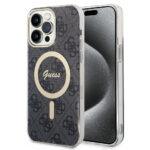 Coque Guess IML 4G MagSafe pour iPhone 15 Pro - Black