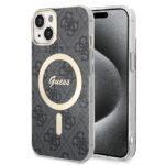 Coque Guess IML 4G MagSafe pour iPhone 15 - Black