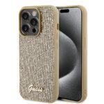 Coque Guess Disco Metal Script pour iPhone 15 Pro - Gold