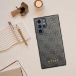 Coque Guess Hardcase 4G Metal Gold Logo pour Samsung Galaxy S24 Ultra - Brown – Image 6