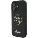 Coque Guess Glitter Fixed Big 4G pour iPhone 16 Plus - Black – Image 2