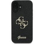 Coque Guess Glitter Fixed Big 4G pour iPhone 16 Plus - Black – Image 4