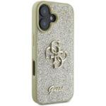 Coque Guess Glitter Fixed Big 4G pour iPhone 16 - Gold – Image 3