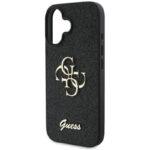 Coque Guess Glitter Fixed Big 4G pour iPhone 16 - Black – Image 6