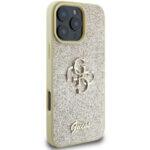 Coque Guess Glitter Fixed Big 4G pour iPhone 16 Pro Max - Gold – Image 2