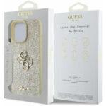 Coque Guess Glitter Fixed Big 4G pour iPhone 16 Pro - Gold – Image 5
