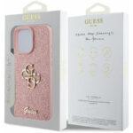 Coque Guess Glitter Fixed Big 4G pour iPhone 16 Pro - Pink – Image 5