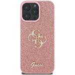 Coque Guess Glitter Fixed Big 4G pour iPhone 16 Pro - Pink – Image 2