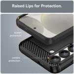 Coque Techsuit Carbon Silicone pour Samsung Galaxy S25 - Black – Image 4