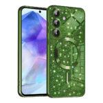Coque Techsuit Luxury Glitter MagSafe pour Samsung Galaxy A55 - Deep Green
