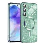 Coque Techsuit Luxury Glitter MagSafe pour Samsung Galaxy A55 - Light Green
