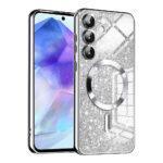 Coque Techsuit Luxury Glitter MagSafe pour Samsung Galaxy A55 - Silver