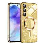 Coque Techsuit Luxury Glitter MagSafe pour Samsung Galaxy A55 - Gold