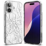 Coque Ringke Fusion Design pour iPhone 16 Plus - Seoul Map White