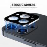 Protection d'objectif Techsuit Full Camera Glass pour iPhone 16 Pro / iPhone 16 Pro Max - Black – Image 3