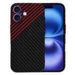 Coque Techsuit Carbonite FiberShell pour iPhone 16 - Red Vortex
