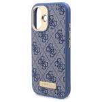 Coque Guess Hardcase 4G Logo Plate MagSafe pour iPhone 16 - Blue – Image 5