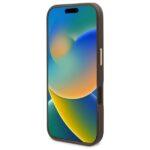 Coque Guess Hardcase 4G Logo Plate MagSafe pour iPhone 16 - Brown – Image 3