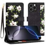 Étui portefeuille Techsuit FlipCraft pour iPhone 16 Pro Max - Flowers of the Dawn