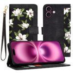 Étui portefeuille Techsuit FlipCraft pour iPhone 16 Plus - Flowers of the Dawn