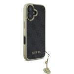 Coque Guess Hardcase 4G Charms Collection pour iPhone 16 - Black – Image 3
