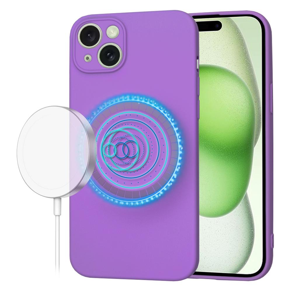 1755751 Coque Techsuit SoftFlex MagSafe pour iPhone 15 Plus - Purple – Image 1
