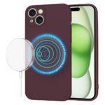 Coque Techsuit SoftFlex MagSafe pour iPhone 15 Plus - Plum Red