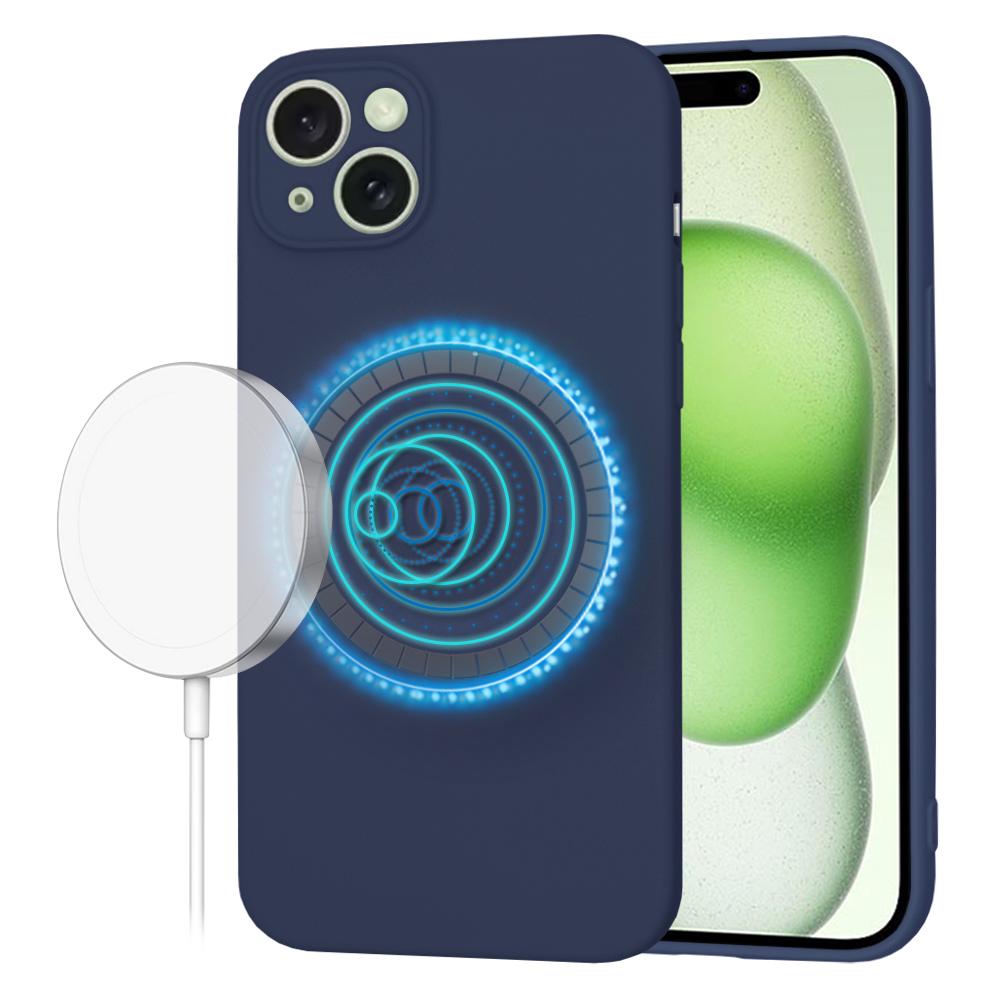 1755943 Coque Techsuit SoftFlex MagSafe pour iPhone 15 Plus - Navy Blue – Image 1