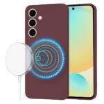 Coque Techsuit SoftFlex MagSafe pour Samsung Galaxy S24 FE - Plum Red