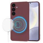 Coque Techsuit SoftFlex MagSafe pour Samsung Galaxy S24 Plus - Plum Red