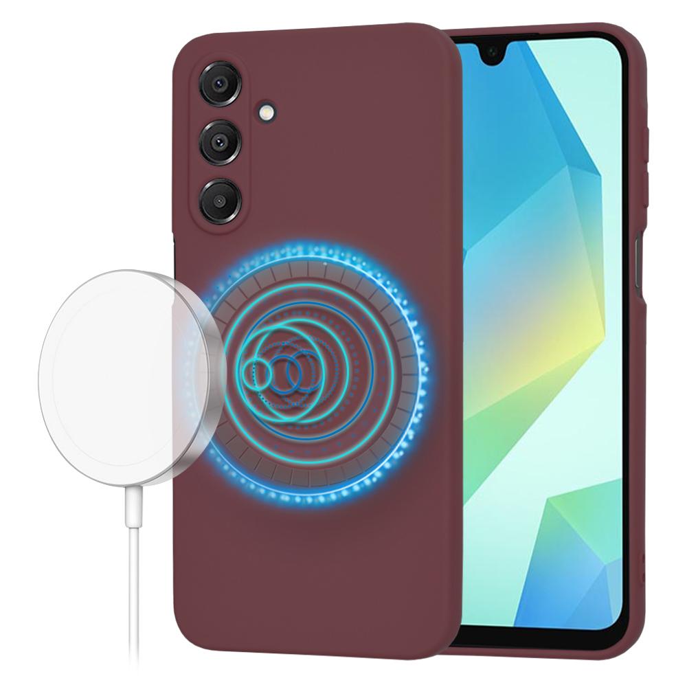 1758499 Coque Techsuit SoftFlex MagSafe pour Samsung Galaxy A16 4G / A16 5G - Plum Red – Image 1