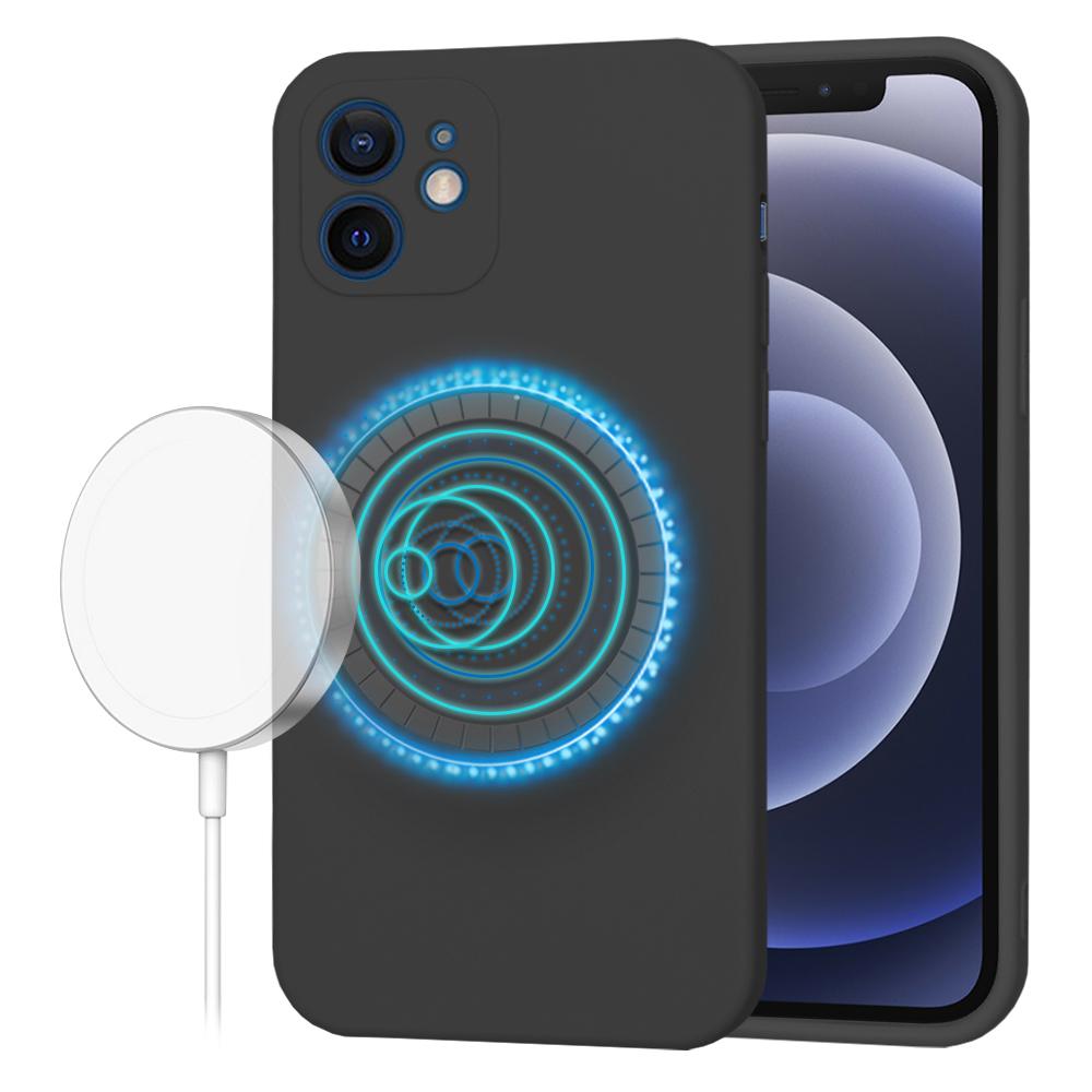 1760245 Coque Techsuit SoftFlex MagSafe pour iPhone 12 - Black – Image 1