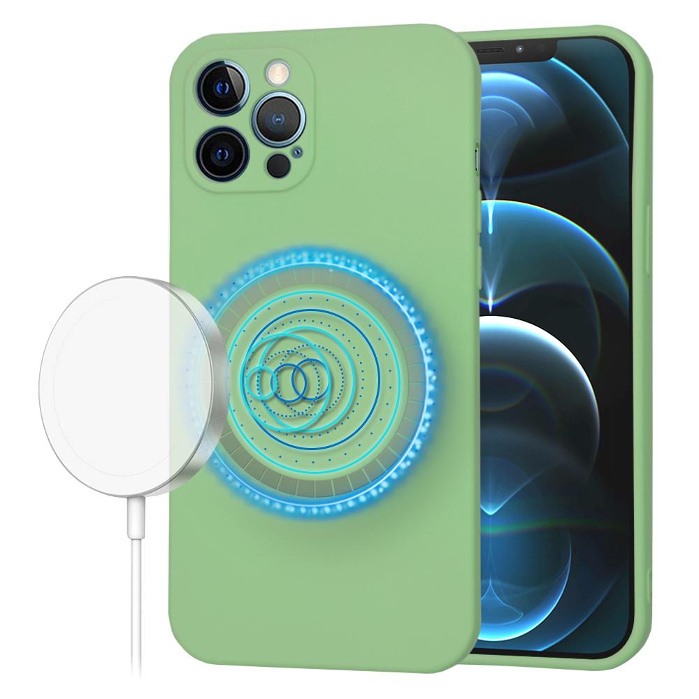 1761253 Coque Techsuit SoftFlex MagSafe pour iPhone 12 Pro Max - Mint Green – Image 1