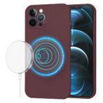 Coque Techsuit SoftFlex MagSafe pour iPhone 12 Pro Max - Plum Red